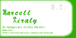 marcell kiraly business card