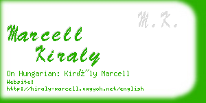 marcell kiraly business card